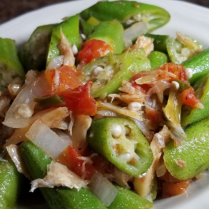 Saltfish and Okra